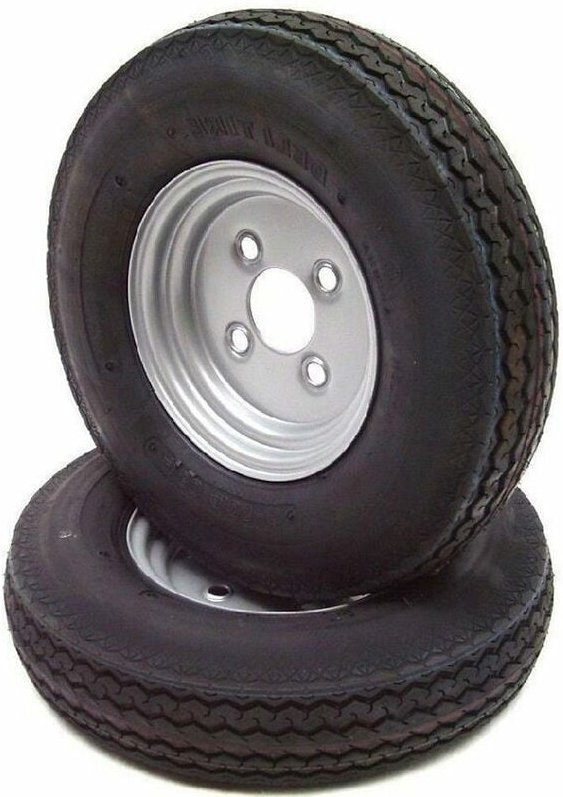 2 Stück Kompletträder 4.80 / 4.00-8 62M 8-Zoll für Anhänger