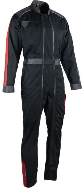 Ship Doppel-Zip-Overall Schwarz/Grau/Rot Größe xxl - FXWW4000E-XXL - Facom
