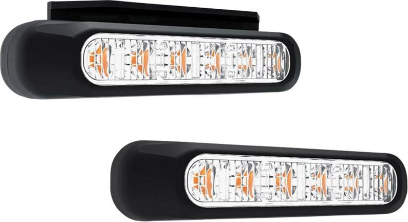 Frontblitzer / Straßenräumer FT-200 n led 95200N 12 v, 24 v, 36 v über Bordnetz Einbau Blau - Fristom