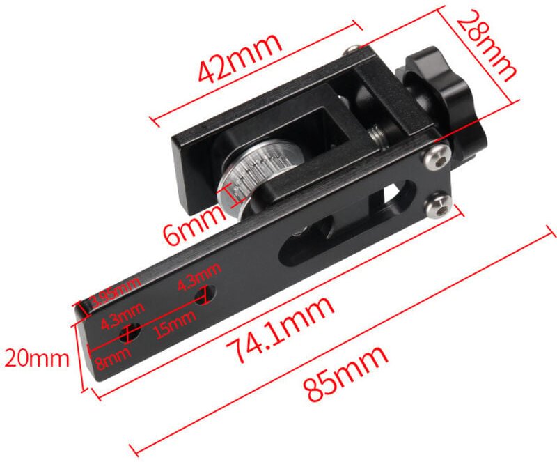 3D Upgrade Riemenspanner-Kit, 2020 X-Achsen-Profil-Riemenspanner und 2040 Y-Achsen-Profil-Riemenspanner für Ender 3 [2 S...