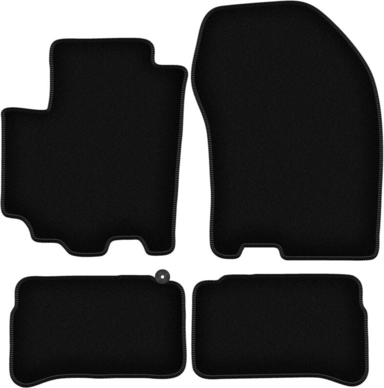 BASIC schwarze Veloursmatten für: Suzuki Vitara II FL SUV (2018-)