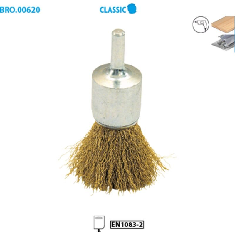 Bürstenpinsel Draht Messing gewellt Classic