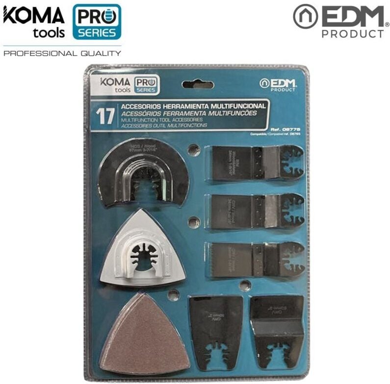 Koma Tools - Kit17 Zubehör für Multifunktionswerkzeug 08765 pro series Akku