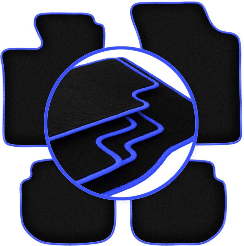 CARLUX-BLUE Autofußmatten für: Volvo 440 / 460 Limousine (1988-1996)