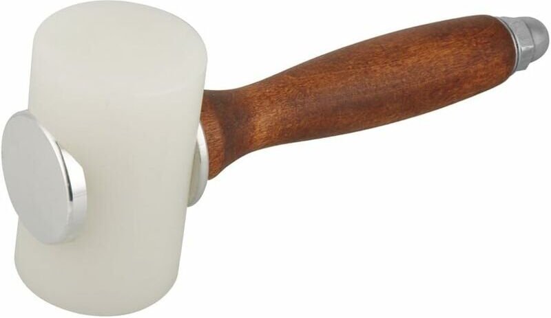 Lederhammer mit Holzgriff, T-Nylonkopf, Lederschnitzwerkzeug, DIY-Lederhandwerk