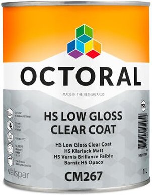Octoral CM267 TRANSPARENT HS420 LOW GLOSS 1 lt