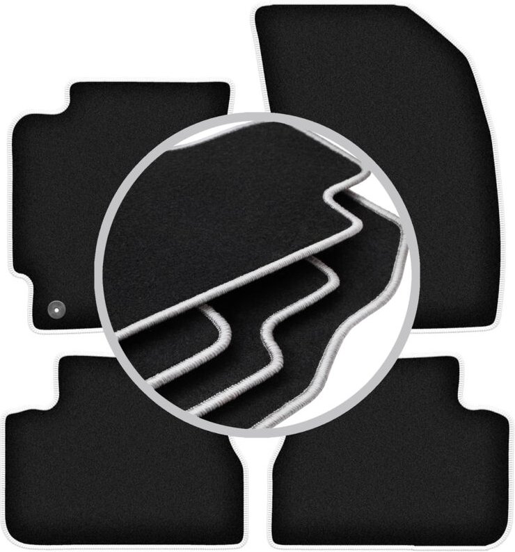 CARLUX-SILVER Autofußmatten für: Chevrolet Epica Limousine (2006-2012)