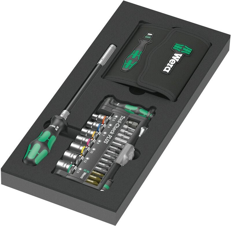 9750 Schaumstoffeinlage Kraftform Kompakt und Tool-Check plus Set 1 - Wera