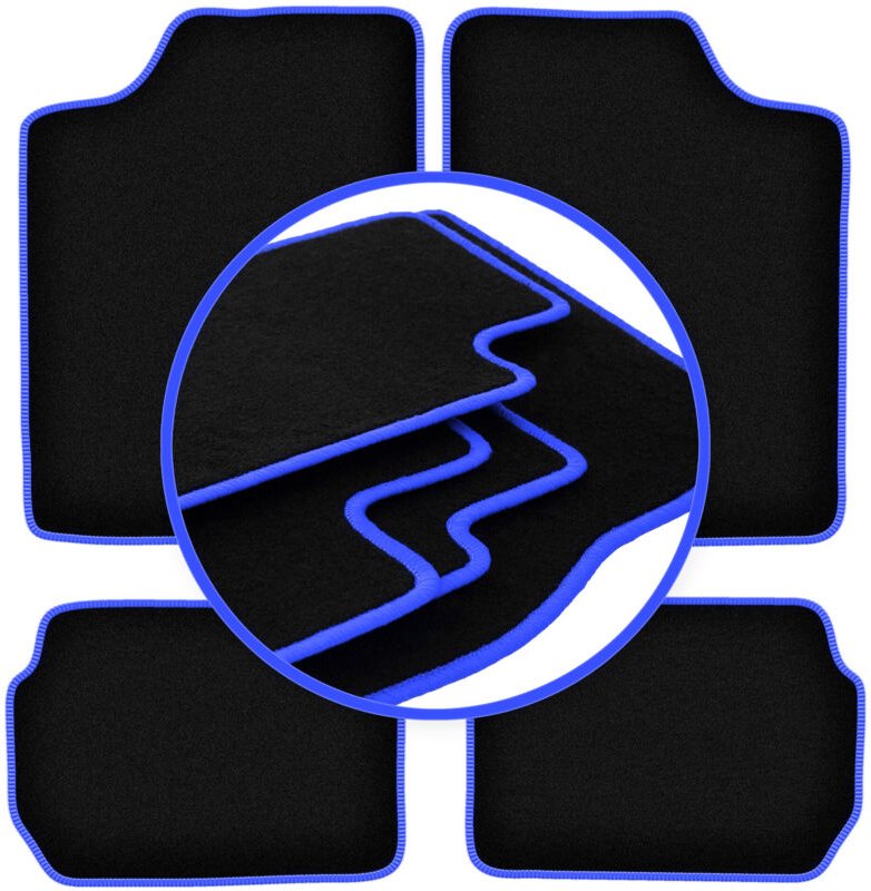 CARLUX-BLUE Autofußmatten für: Suzuki Swift II Fließheck, Limousine (1988-2004)