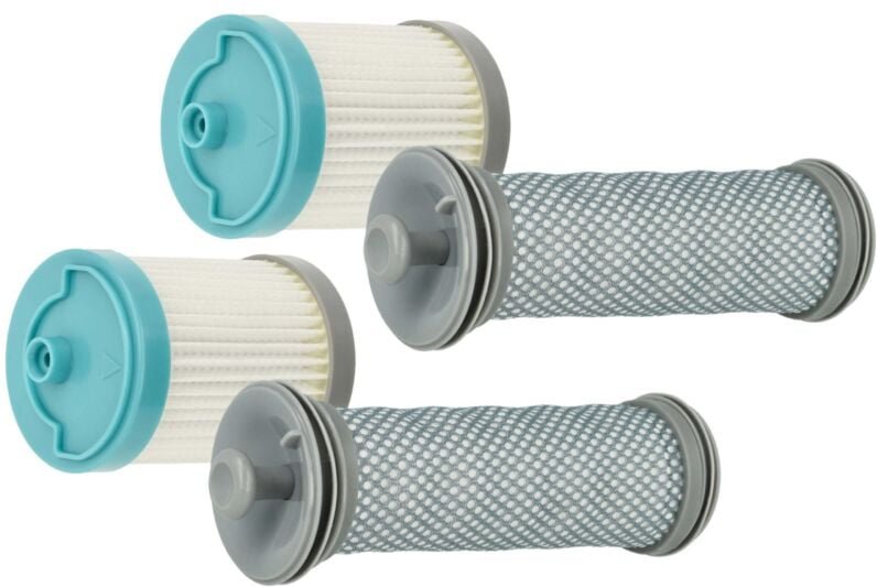 Filter-Set Ersatz für Grundig 9178016968 für Staubsauger - 4x Filter (HEPA-Vormotorfilter, HEPA-Motorfilter) - Vhbw