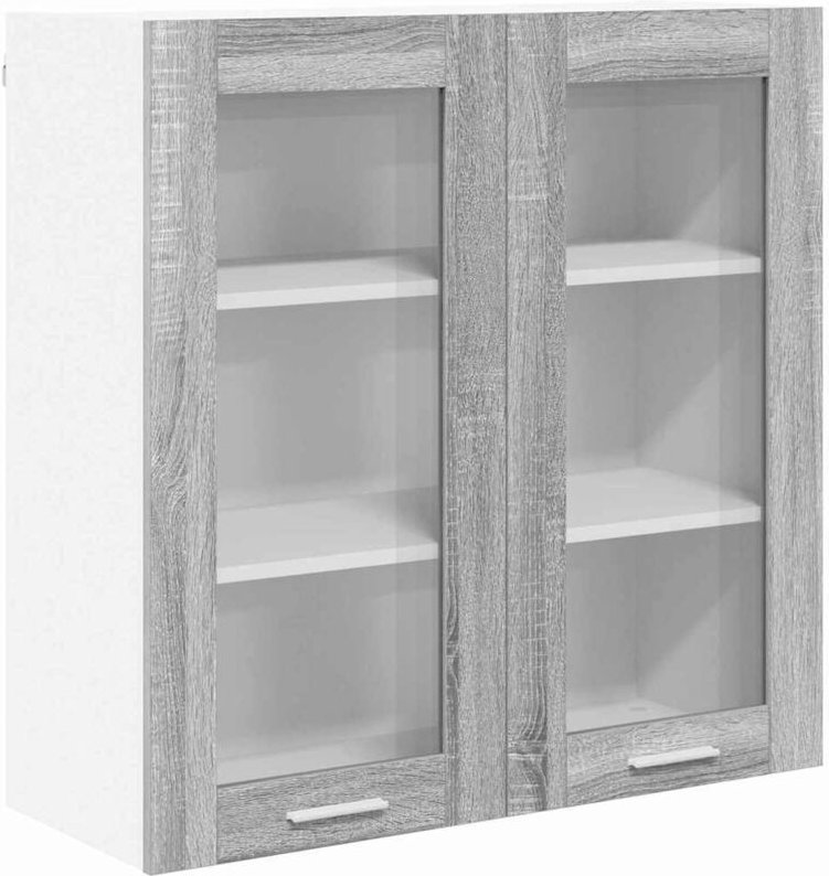 Hängeschrank Riga Graues Sonoma 80 x 31 x 80 cm Holzwerkstoff vidaXL