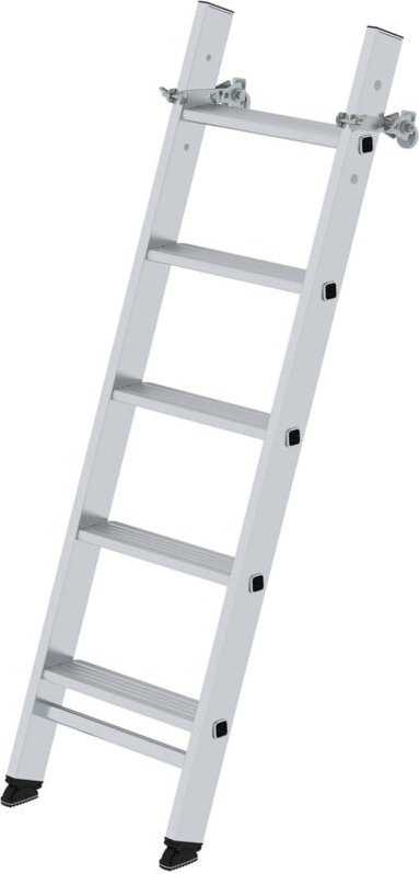 MUNK Stufen-Anlegeleiter LKW inkl. Magnet Montagesatz mit 5 Stufen ohne Ausstiegsholm