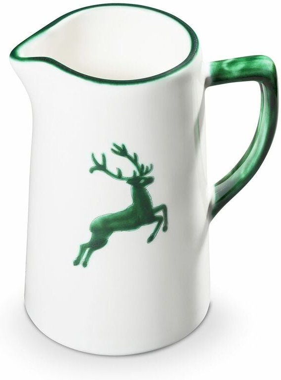 Gmundner Keramik - Grüner Hirsch, Wasserkrug 0,7 Liter