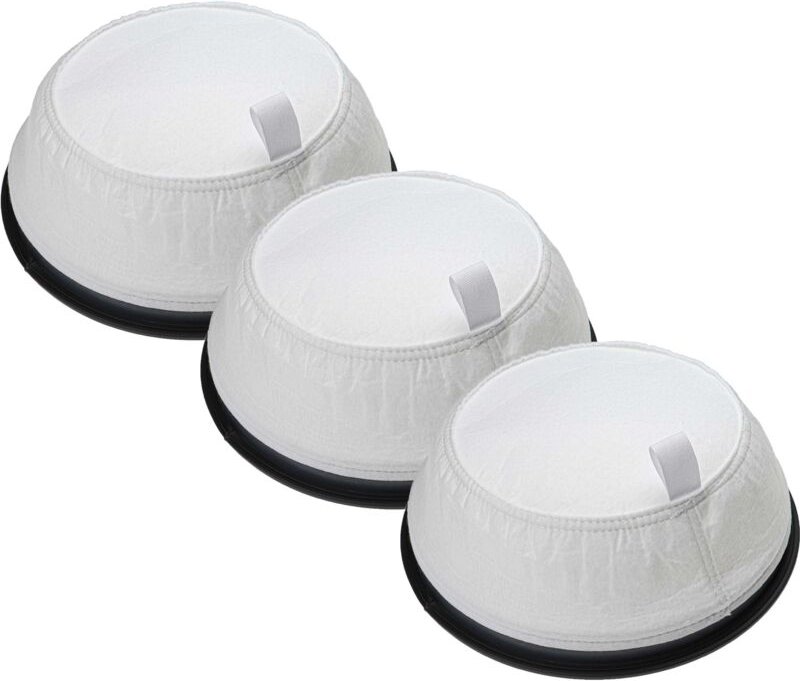 3x Sackfilter kompatibel mit Nilfisk VC300 Trockensauger, Staubsauger - Ersatz-Filter Schwarz Weiß - Vhbw