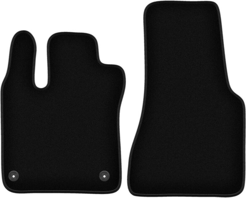 BASIC schwarze Veloursmatten für: Smart Fortwo III Fließheck (2014-2020)