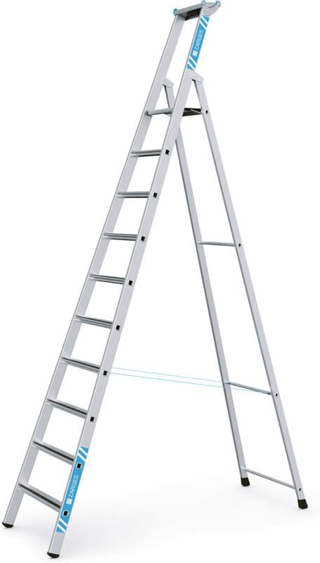 Thumbnail - Zarges gebördelte Stehleiter Saferstep S eloxiert 10 Stufen