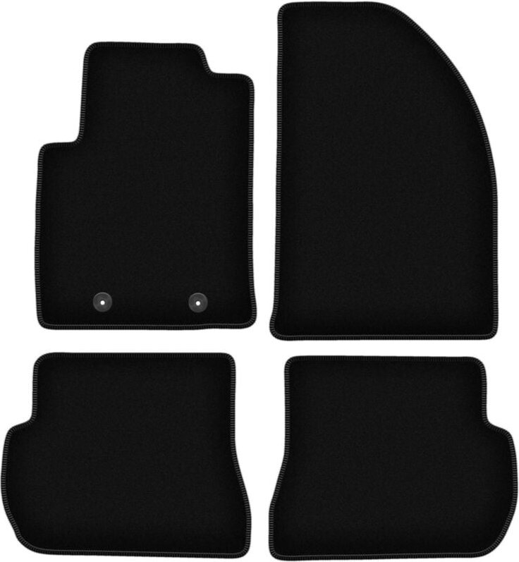 BASIC schwarze Veloursmatten für: Ford Fiesta MK6 Fließheck (2002-2010)