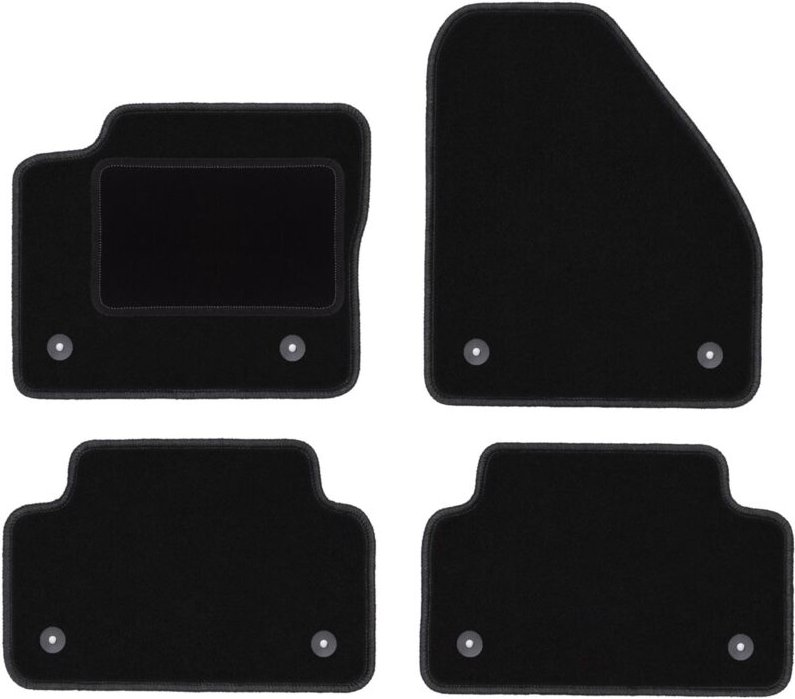 Schwarze Velours-Fußmatten für: Jaguar E-Peace SUV (2017-)