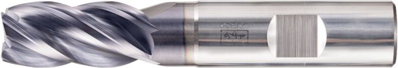 Vhm Eckfräser lang 4 Schneiden ø 16 mm 45° Fase TiAlN Schaft hb Universal Line Schruppen Schlichten Nuten - Pferd