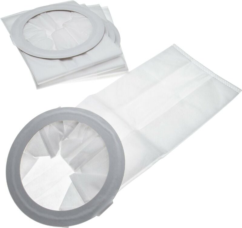 5x Staubsaugerbeutel kompatibel mit Nilfisk Back Vac 10 Staubsauger - Mikrovlies, 17,75cm x 44,85cm Weiß - Vhbw