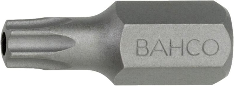Bahco 10 mm Bits für TORX-Schrauben mit Sicherungsstift, TR20