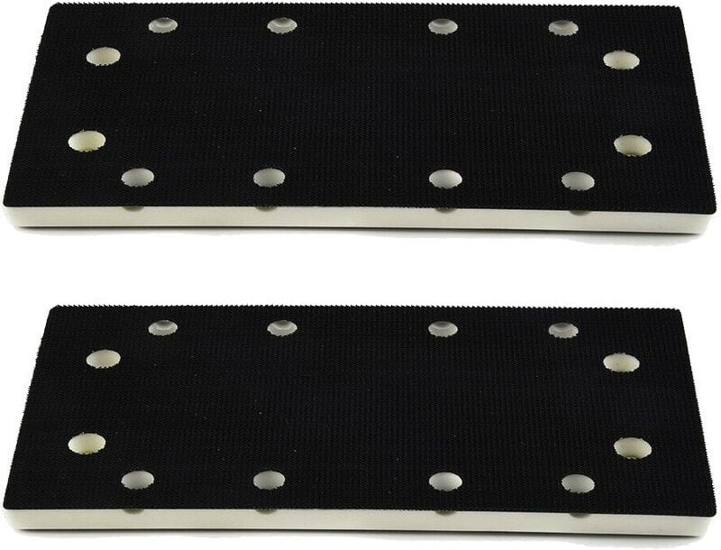 2x Trade-shop Schleifschuh Schleifplatte Schleifpad 93 x 175 mm kompatibel mit Festool Rutschern Schwingschleifern wie r...