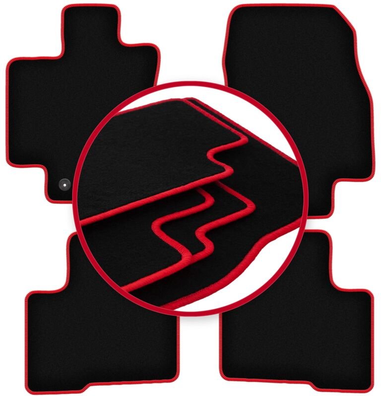 CARLUX-RED Autofußmatten für: Toyota Highlander IV SUV (2021-)