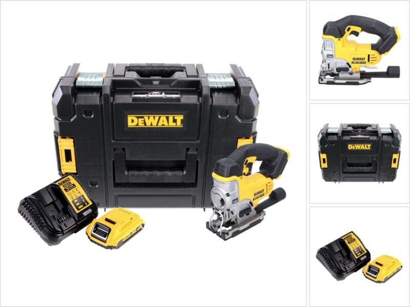 DeWalt DCS 331 D1 Akku Stichsäge 18 V + 1x Akku 2,0 Ah + Ladegerät + TSTAK