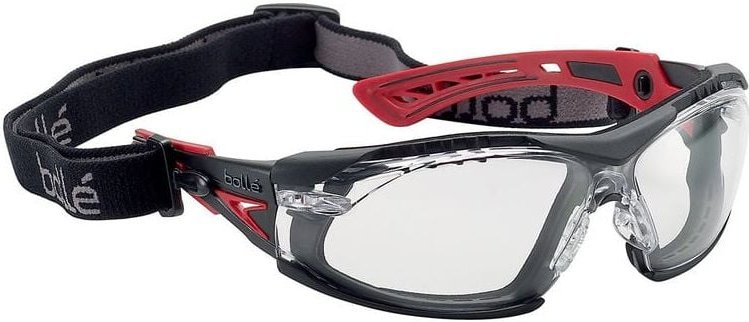 Bollé Safety RUSH+ ASSEMBLED Klare Schutz-Hybridbrille RUSHPFSPSI
