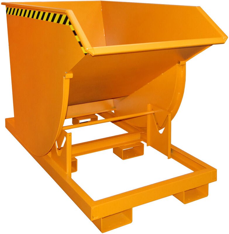 Bauer Kippbehälter BKM 100, lackiert, Gelborange