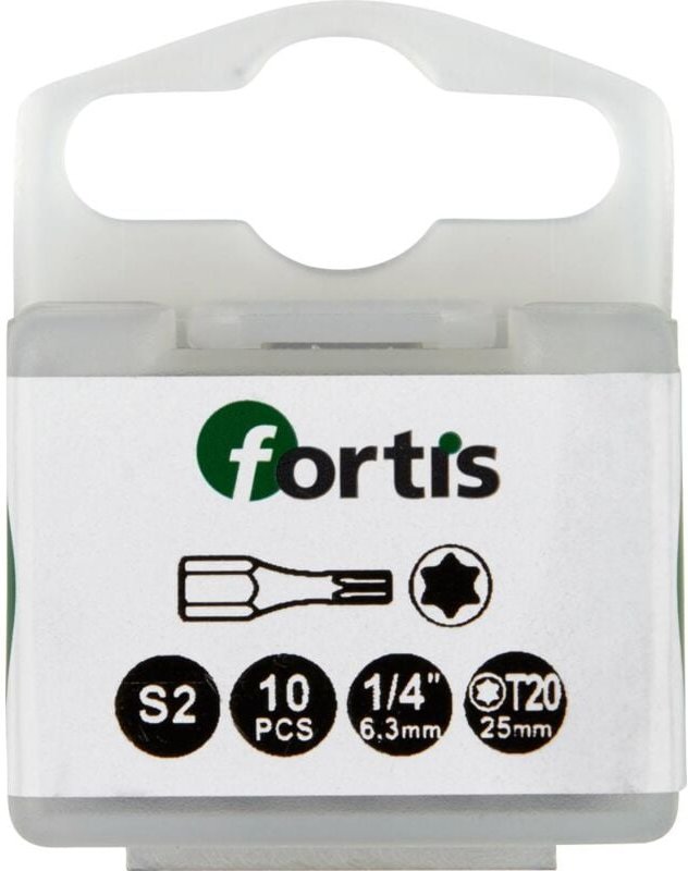 Thumbnail - FP - Bit Torsion 1/4' DIN3126 C6,3 T20x25mm 10er Pack fortis