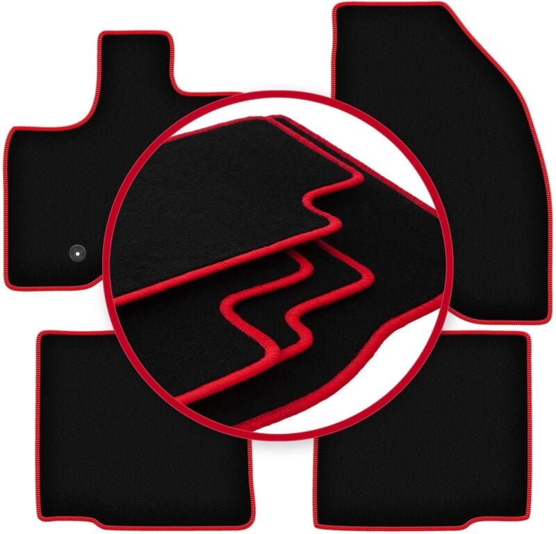 CARLUX-RED Autofußmatten für: Ford Explorer MK5 SUV (2010-2019)