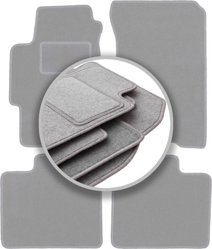 Graue Autofußmatten für: Honda Accord VI Kombi, Limousine, Type-R (1997-2002)