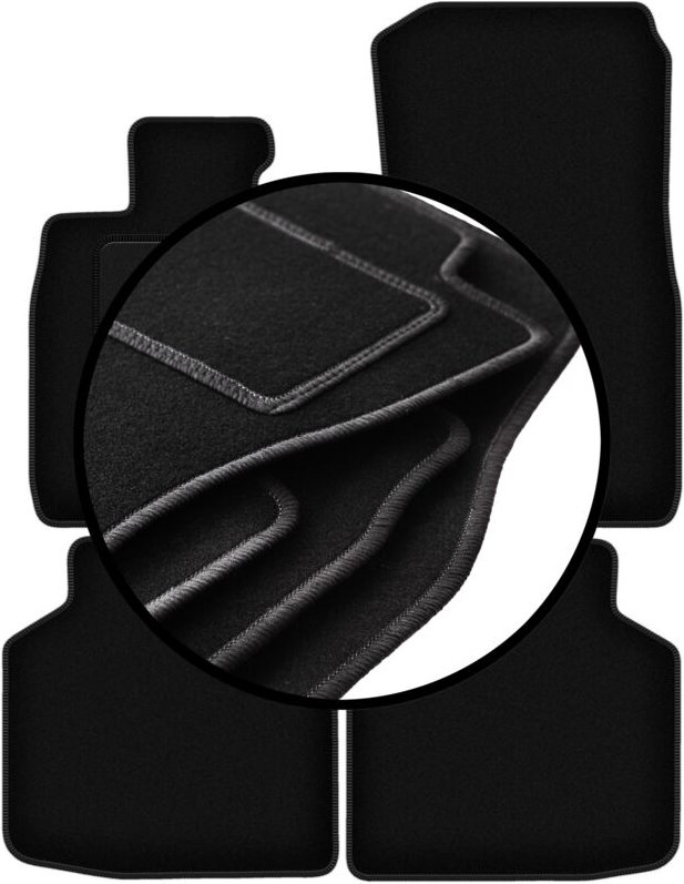 Komplettset Veloursmatten für: BMW 7 F02 xDrive (2008-2015)