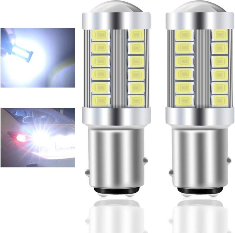 Ymyny - 2 Stück 1157 BAY15D led Autobirne weiß 900LM superhelles led Rückfahrlicht 12V