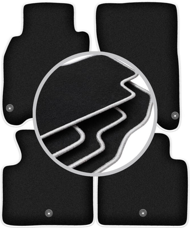 CARLUX-SILVER Autofußmatten für: Infiniti M Hybrid Limousine (2010-)