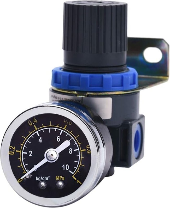 Ersandy - Neuer Druckminderer für Druckluftkompressor, Druckbereich (0-10 Bar), 1/4 Zoll