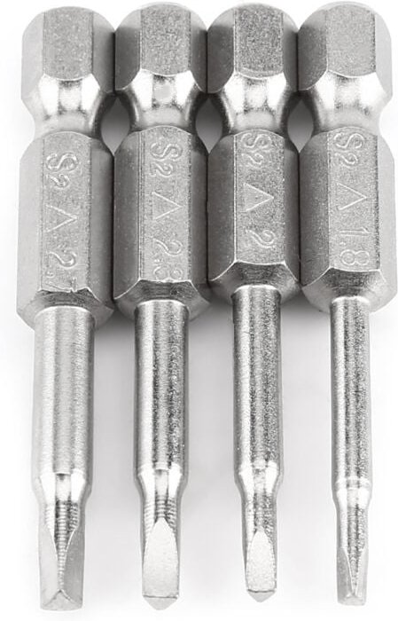 4-teiliges Premium-Schraubendreher-Bit-Set (Δ1,8 / Δ2,0 / Δ2,3 / 0,7) mit starkem Magnetismus für Elektro- und Handwerkz...