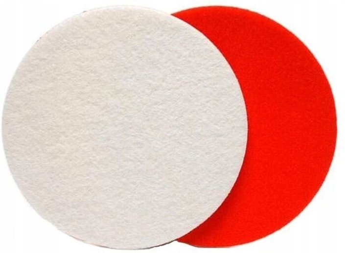 Polierfilz mit Klettverschluss 125mm x 10mm für Polierscheibe