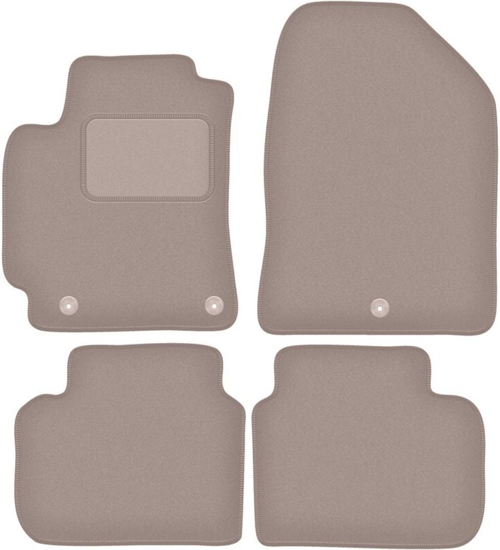 Beige Veloursmatten für: Hyundai Elantra VI Limousine (2016-)
