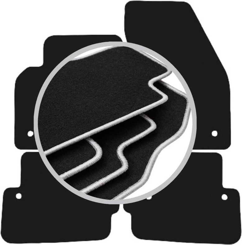 CARLUX-SILVER Autofußmatten für: Volvo C70 II Coupé (2005-2013)