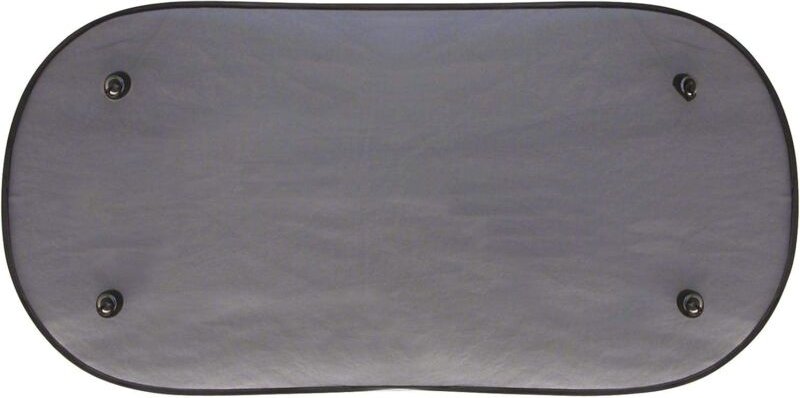 Ersandy - Sonnenschutzvorhang mit hinteren Saugnäpfen, Schwarz, 100 x 50 cm