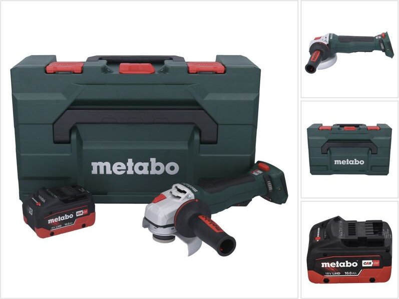 Thumbnail - Metabo WPB 18 LT BL 11-125 Quick Akku Winkelschleifer 18 V 125 mm Brushless + 1x Akku 10,0 Ah + metaBOX - ohne Ladegerät