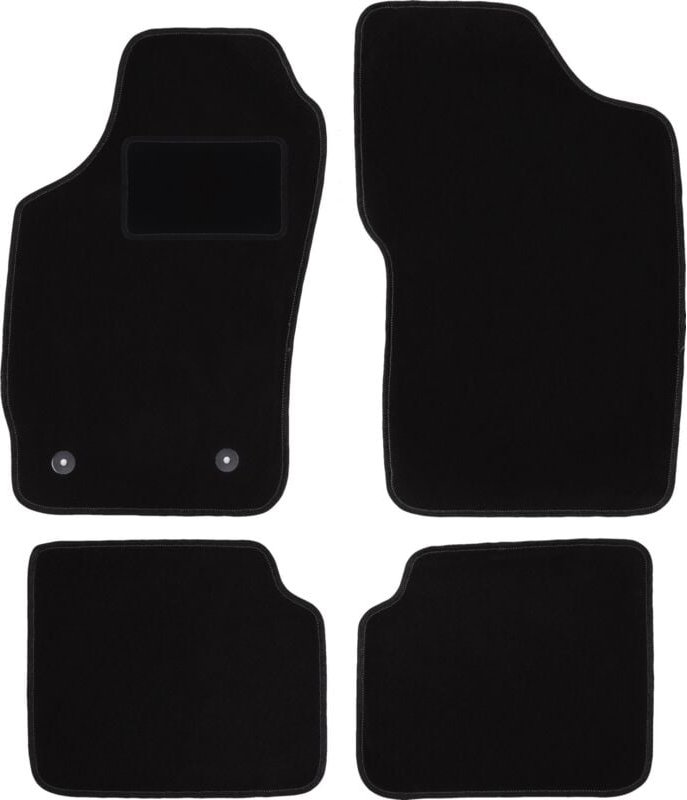Schwarze Veloursmatten für: Peugeot 306 Break, Kombi, Fließheck (1993-2001)