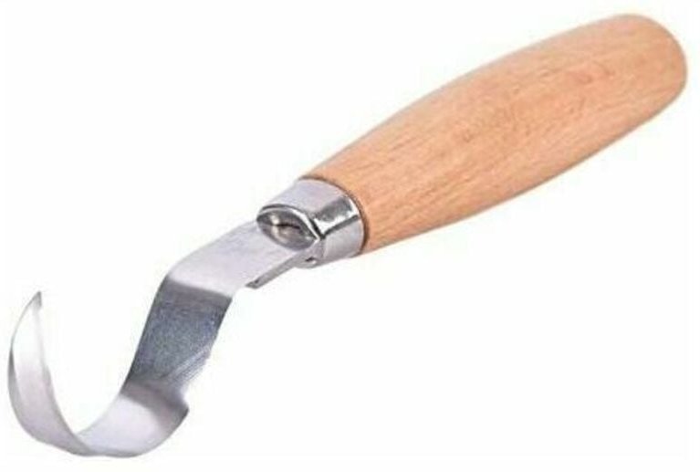 Scalpello di precisione fai da te, coltello a uncino, utensile da intaglio ergonomico, cucchiaio di legno pieghevole, du...