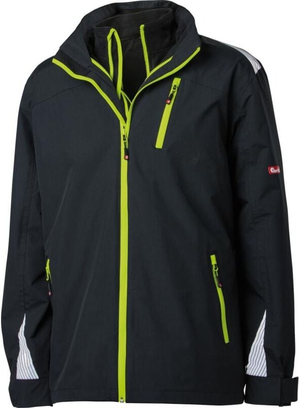 3-in-1Jacke 24, schw./lime,Gr.S - Fortis