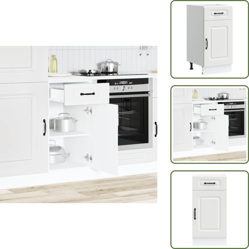 Küchenunterschrank Kalmar Weiß Holzwerkstoff - Küchenunterschrank - Küchenunterschränke - Spülenunterschrank - Unterschr...