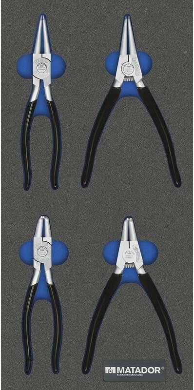 MTS Sicherungsringzangen, 4-tlg., (1/3