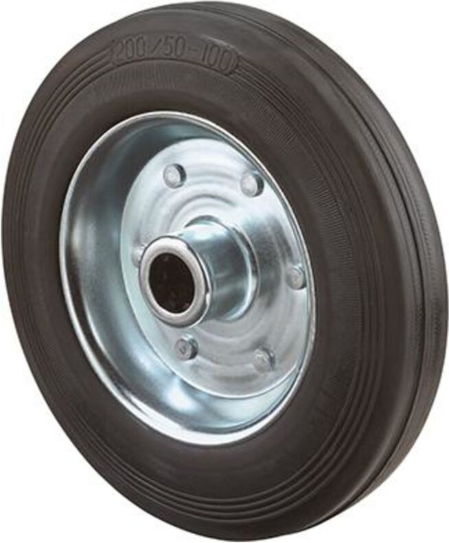 Gummirad 125mm Stahlblech Rollenkorblager - Bs Rollen