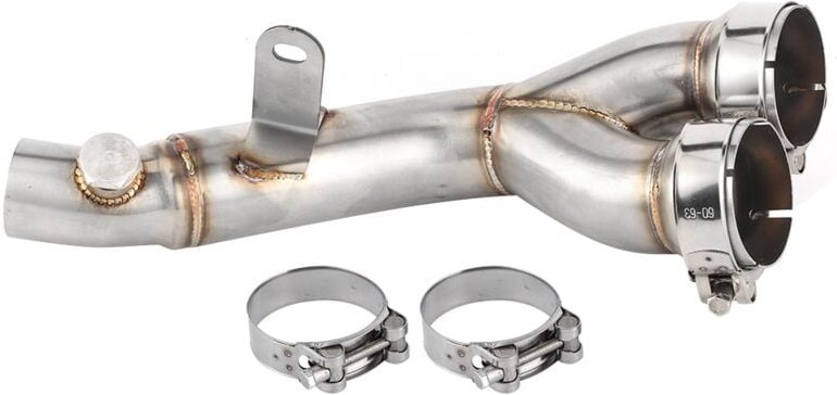 Thumbnail - Jeffergarden Auspuff-Mittelrohr-Katalysator entfernt, Decat-Verbindungsrohr, passend für Yamaha YZFR6 2009–2014